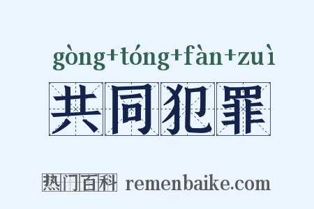 共同犯罪是什么意思的图片